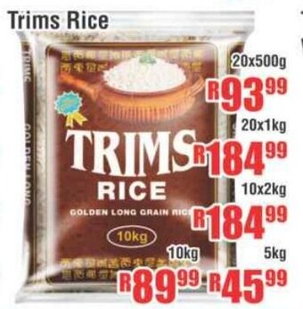 Devland Cash And Carry Trims Rice 20x500g offer