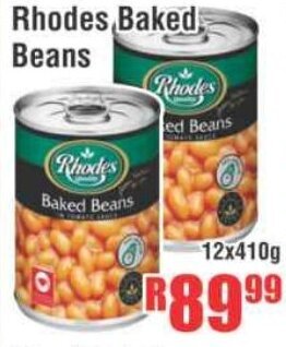 Devland Cash And Carry Rhodes Baked Beans 12x410g offer