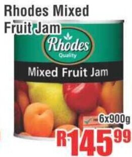 Devland Cash And Carry Rhodes Mixed Fruit Jam 6x900g offer