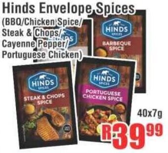 Devland Cash And Carry Hinds Envelope Spices 40x7g offer