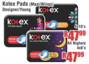 Devland Cash And Carry Kotex Pads 4x10's offer