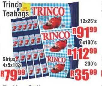 Devland Cash And Carry Trinco Teabags 12x26's offer