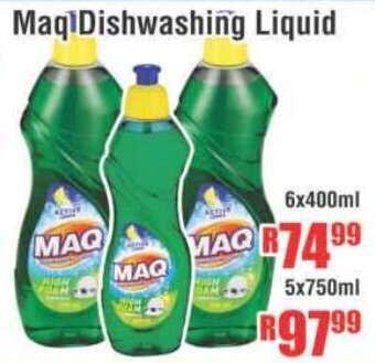 Devland Cash And Carry Maq Dishwashing Liquid 6x400ml offer