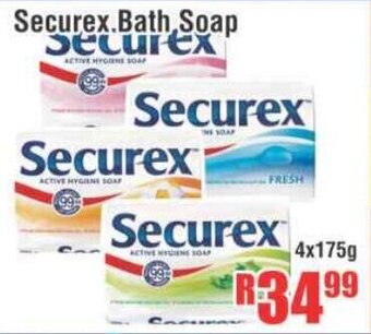 Securex Bath Soap 4x175g