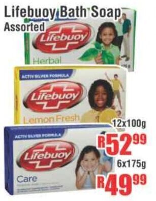 Devland Cash And Carry Lifebouy Bath Soap Assorted 12x100g offer