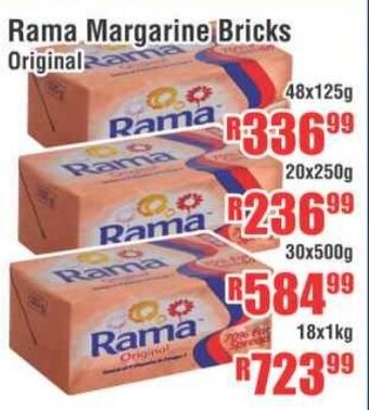Rama Margarine Bricks Original 48x125g