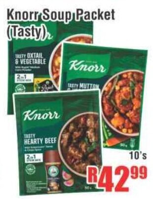 Devland Cash And Carry Knorr Soup Packet 10's offer