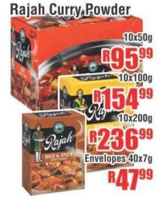 Rajah Curry Powder 10x50g