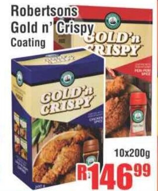 Devland Cash And Carry Robertsons Gold n' Crispy Coating 10x200g offer