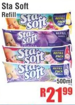 Devland Cash And Carry Sta Soft Refill 500ml offer