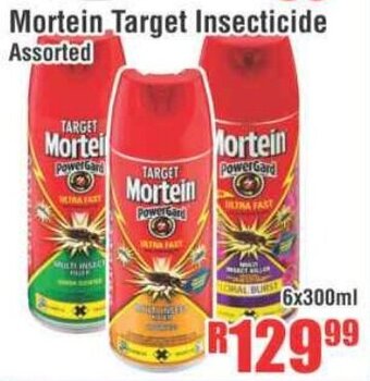 Devland Cash And Carry Mortein Target Insecticide Assorted 6x300ml offer
