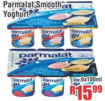 Devland Cash And Carry Parmalat Smooth Yoghurt 6x100ml offer