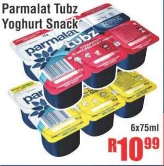 Devland Cash And Carry Parmalat Tubz Yoghurt Snack 6x75ml offer