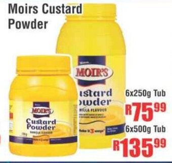 Devland Cash And Carry Moirs Custard Powder 6x250g offer