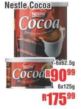 Devland Cash And Carry Nestle Cocoa 6x62.5g offer