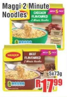 Devland Cash And Carry Maggi 2 Minute Noodles 5x73g offer