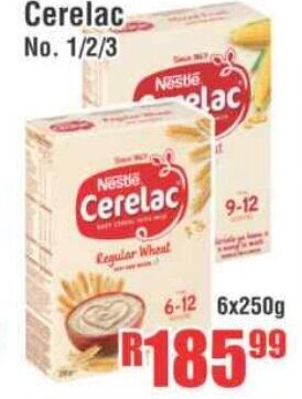 Devland Cash And Carry Cerelac No. 1/2/3 6x250g offer
