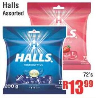 Devland Cash And Carry Halls Assorted 72's offer