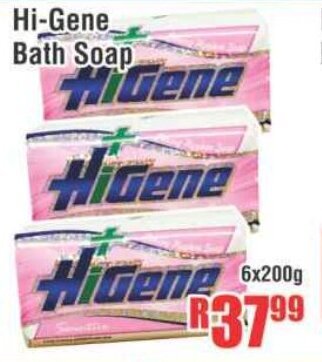 Hi-Gene Bath Soap 6x200g