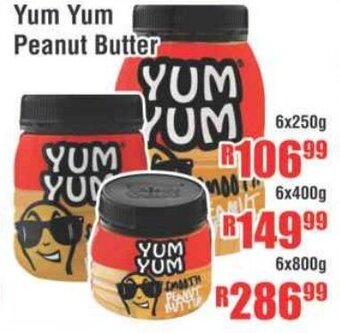 Devland Cash And Carry Yum Yum Peanut Butter 6x250g offer