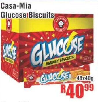 Devland Cash And Carry Casa-Mia Glucose Biscuits 48x40g offer