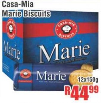 Devland Cash And Carry Casa-Mia Marie Biscuits 12x150g offer