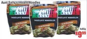 Devland Cash And Carry Aunt Sally's Instant Noodles 4x65g offer