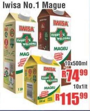 Devland Cash And Carry Iwisa No.1 Mague 10x500ml offer