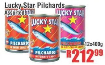 Devland Cash And Carry Lucky Star Pilchards Assorted 12x400g offer