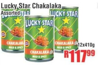 Devland Cash And Carry Lucky Star Chakalaka Assorted 12x410g offer