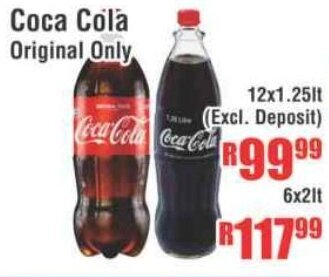 Coca-Cola Original Only 12x1.25lt