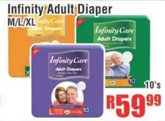 Infinity Adult Diaper M/L/XL 10's