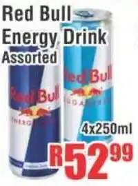 Devland Cash And Carry Red Bull Energy Drink Assorted 4x250ml offer