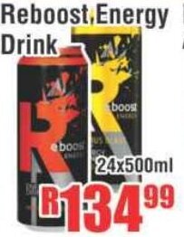 Devland Cash And Carry Reboost, Energy Drink 24x500ml offer