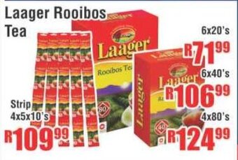 Devland Cash And Carry Laager Rooibos Tea Strips 4x5x10's offer