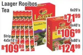 Devland Cash And Carry Laager Rooibos Tea 6x20's offer