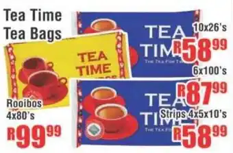 Tea Time Tea Bags Rooibos 4x80's