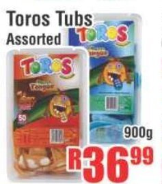 Devland Cash And Carry Toros Tubs Assorted 900g offer