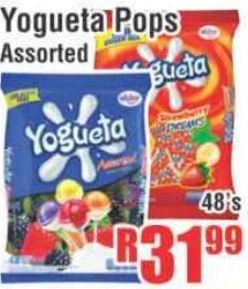 Devland Cash And Carry Yogueta Pops Assorted 48's offer