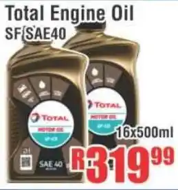 Devland Cash And Carry Total Engine Oil SF SAE 40 16x500ml offer