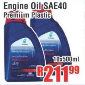 Engine Oil SAE40 Premium Plastic 10x500ml