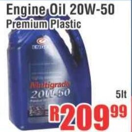 Devland Cash And Carry Engine Oil 20W-50 Premium Plastic 5lt offer