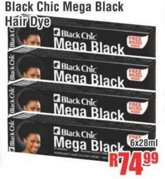 Devland Cash And Carry Black Chic Mega Black Hair Dye 6x28ml offer