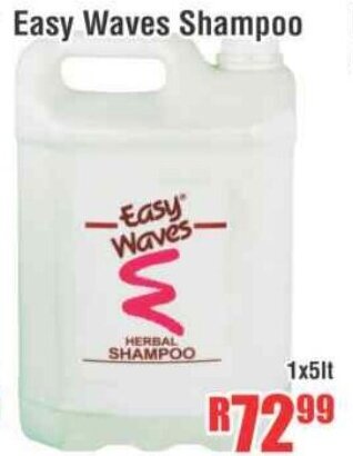 Devland Cash And Carry Easy Waves Shampoo 1x5lt offer