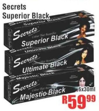 Secrets Superior Black 6x30ml