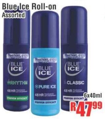 Devland Cash And Carry Blue Ice Roll-on Assorted 6x40ml offer