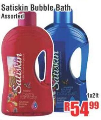 Devland Cash And Carry Satiskin Bubble Bath Assorted 1x2lt offer