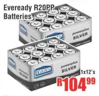 Eveready R20PP Batteries 1x12's