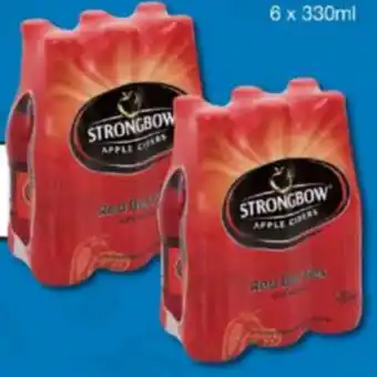 Spar Tops Strongbow Apple Ciders Red Berries or Gold Apple Handies 6x330ml offer