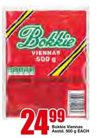 Bokkie Viennas 500g